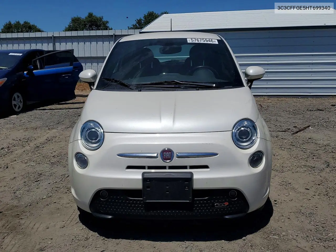 2017 Fiat 500 Electric VIN: 3C3CFFGE5HT699340 Lot: 57675946