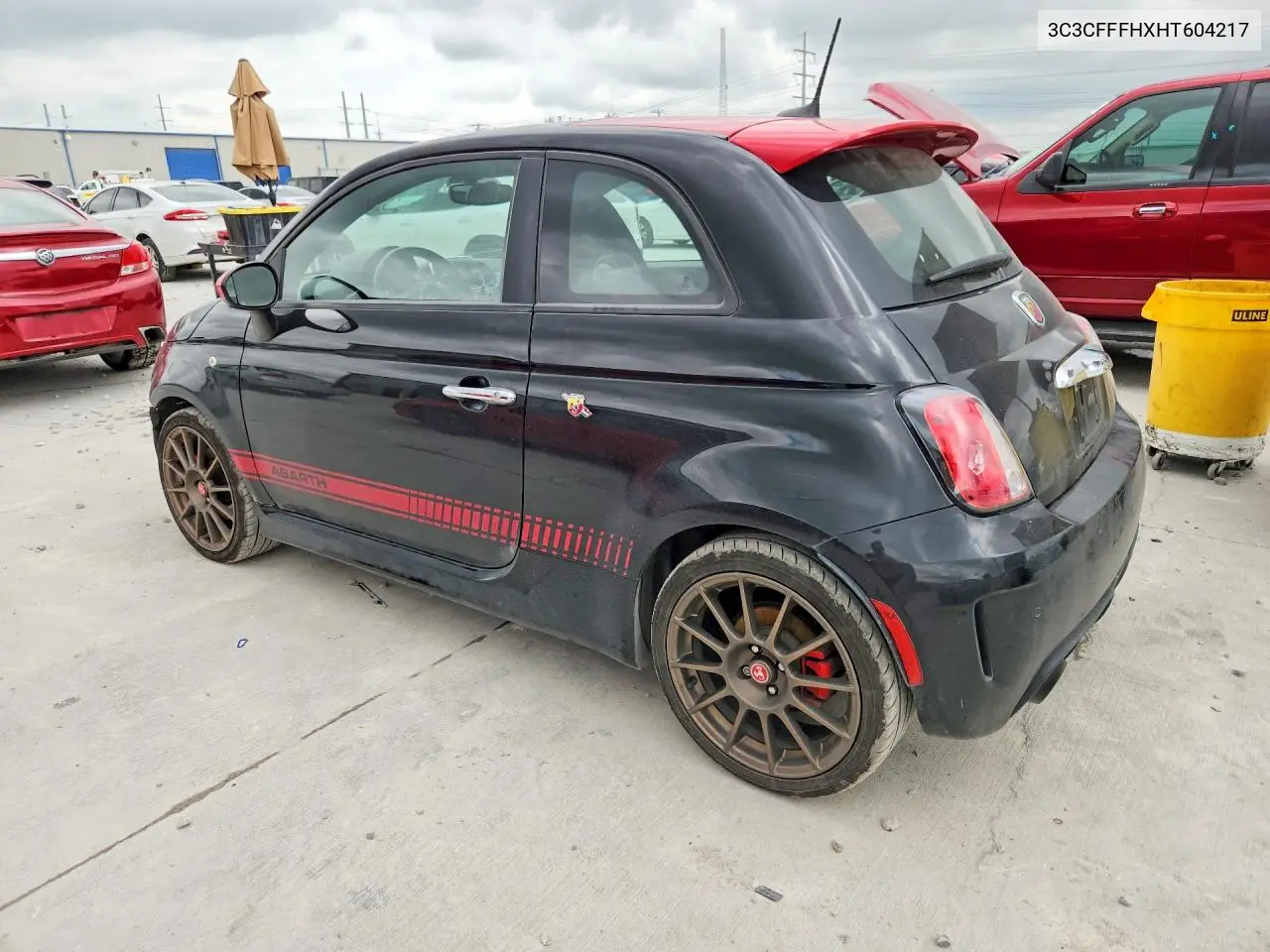 2017 Fiat 500 Abarth VIN: 3C3CFFFHXHT604217 Lot: 58008246