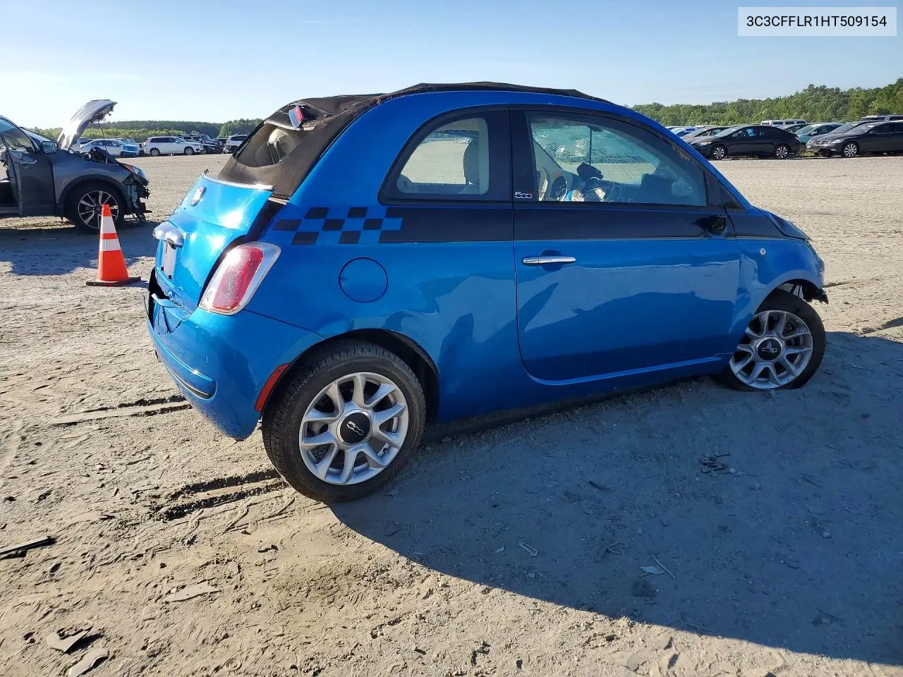 2017 Fiat 500 Pop VIN: 3C3CFFLR1HT509154 Lot: 58600676