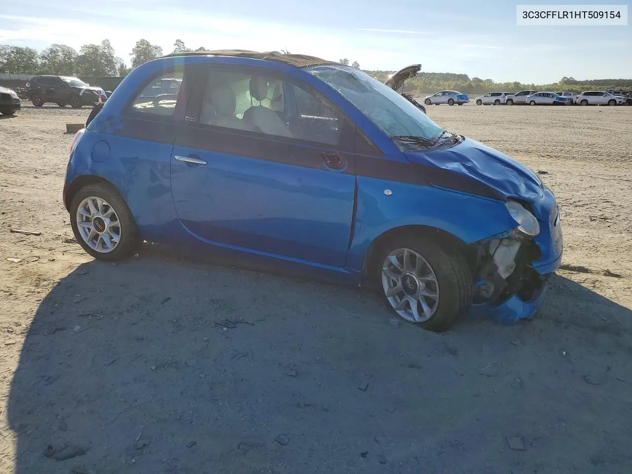 2017 Fiat 500 Pop VIN: 3C3CFFLR1HT509154 Lot: 58600676
