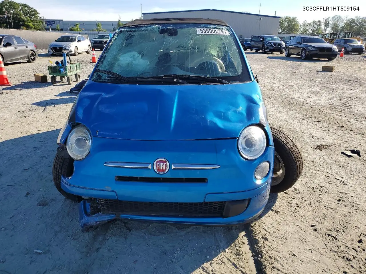 2017 Fiat 500 Pop VIN: 3C3CFFLR1HT509154 Lot: 58600676
