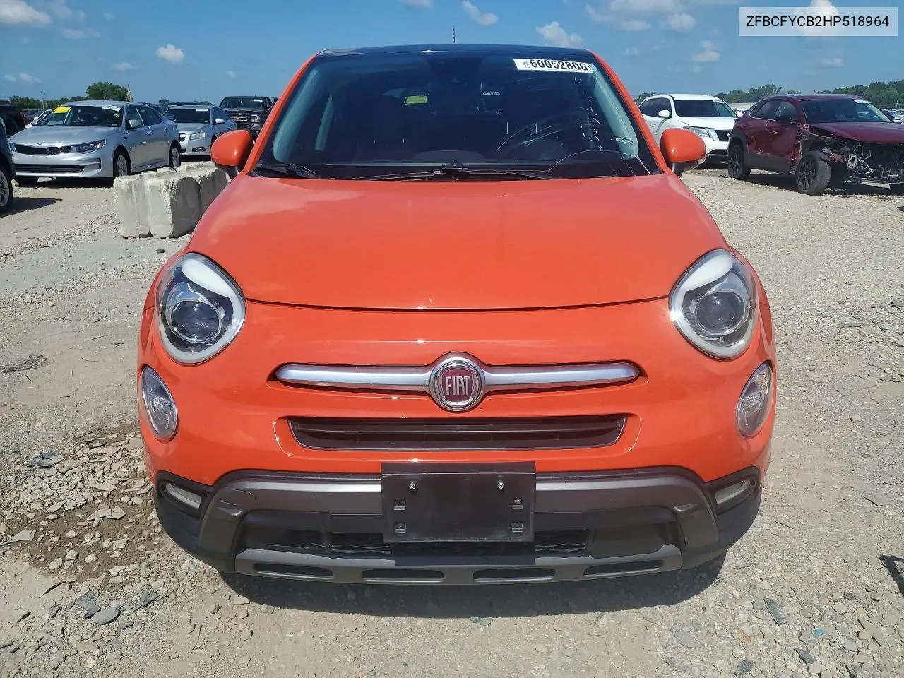 2017 Fiat 500X Trekking VIN: ZFBCFYCB2HP518964 Lot: 60052806