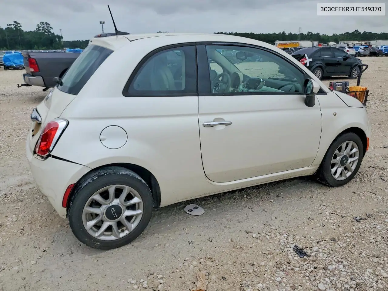2017 Fiat 500 Pop VIN: 3C3CFFKR7HT549370 Lot: 60190056
