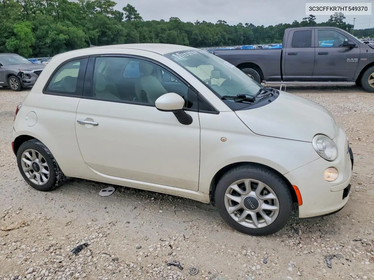 2017 Fiat 500 Pop VIN: 3C3CFFKR7HT549370 Lot: 60190056