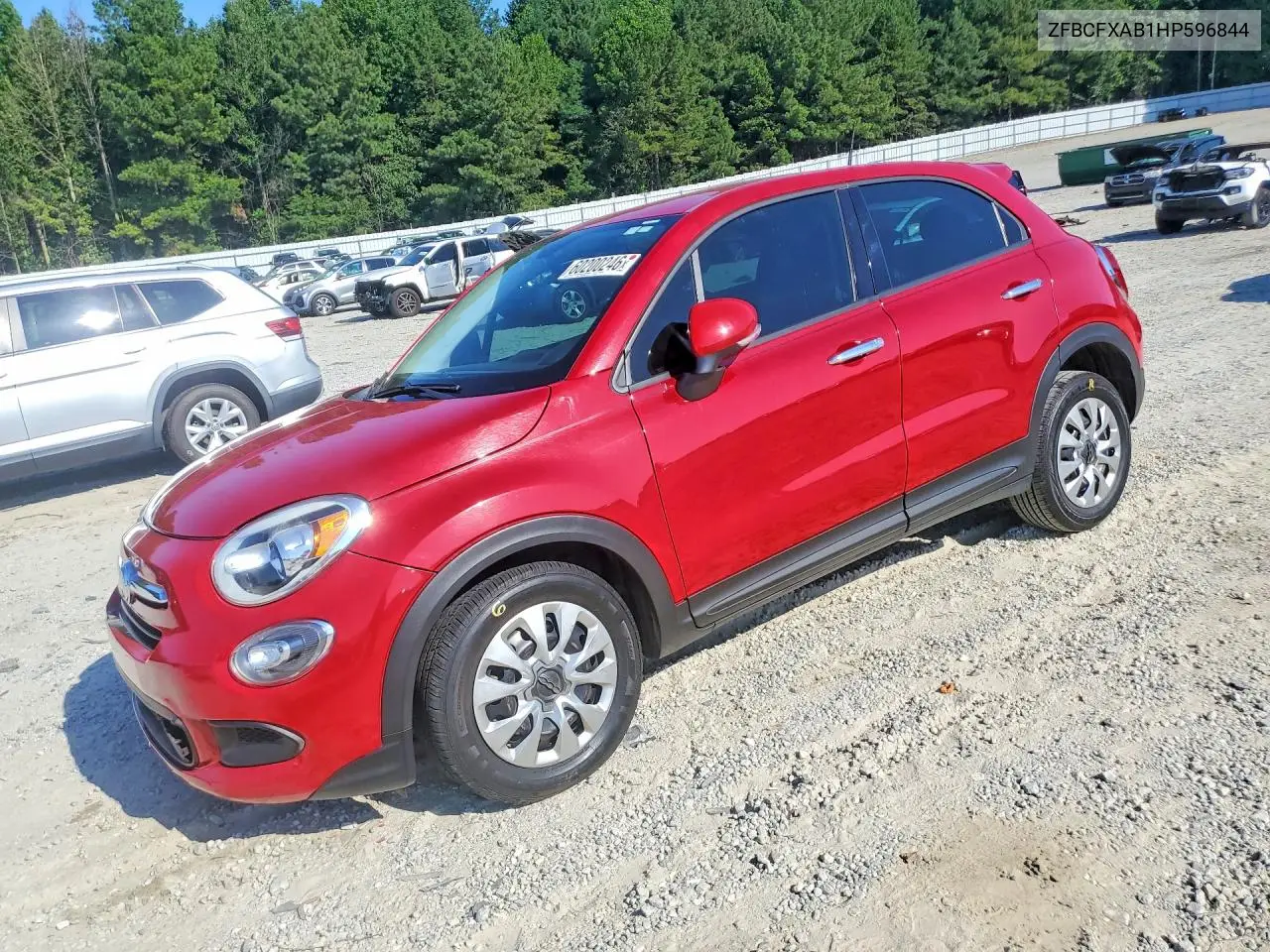2017 Fiat 500X Pop VIN: ZFBCFXAB1HP596844 Lot: 60200246