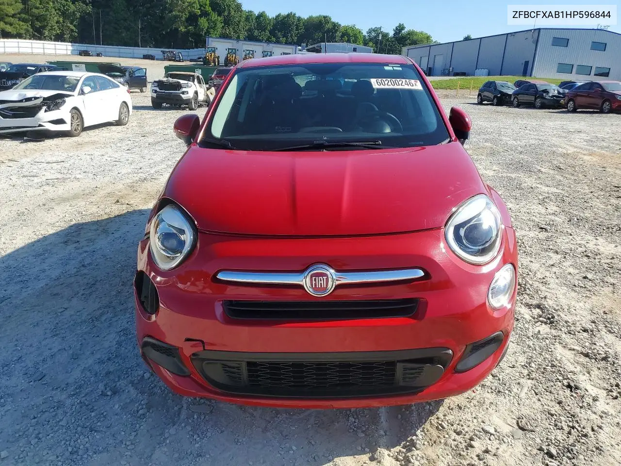 2017 Fiat 500X Pop VIN: ZFBCFXAB1HP596844 Lot: 60200246