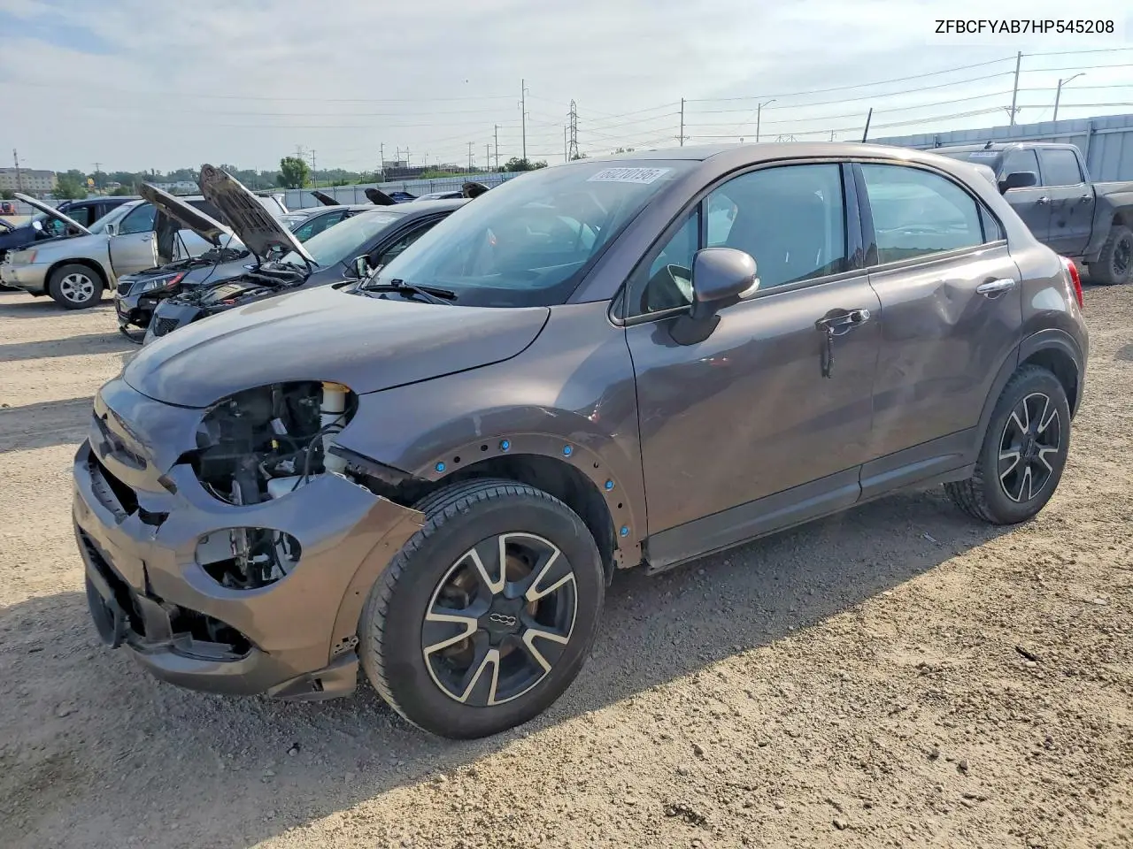 2017 Fiat 500X Pop VIN: ZFBCFYAB7HP545208 Lot: 60210196