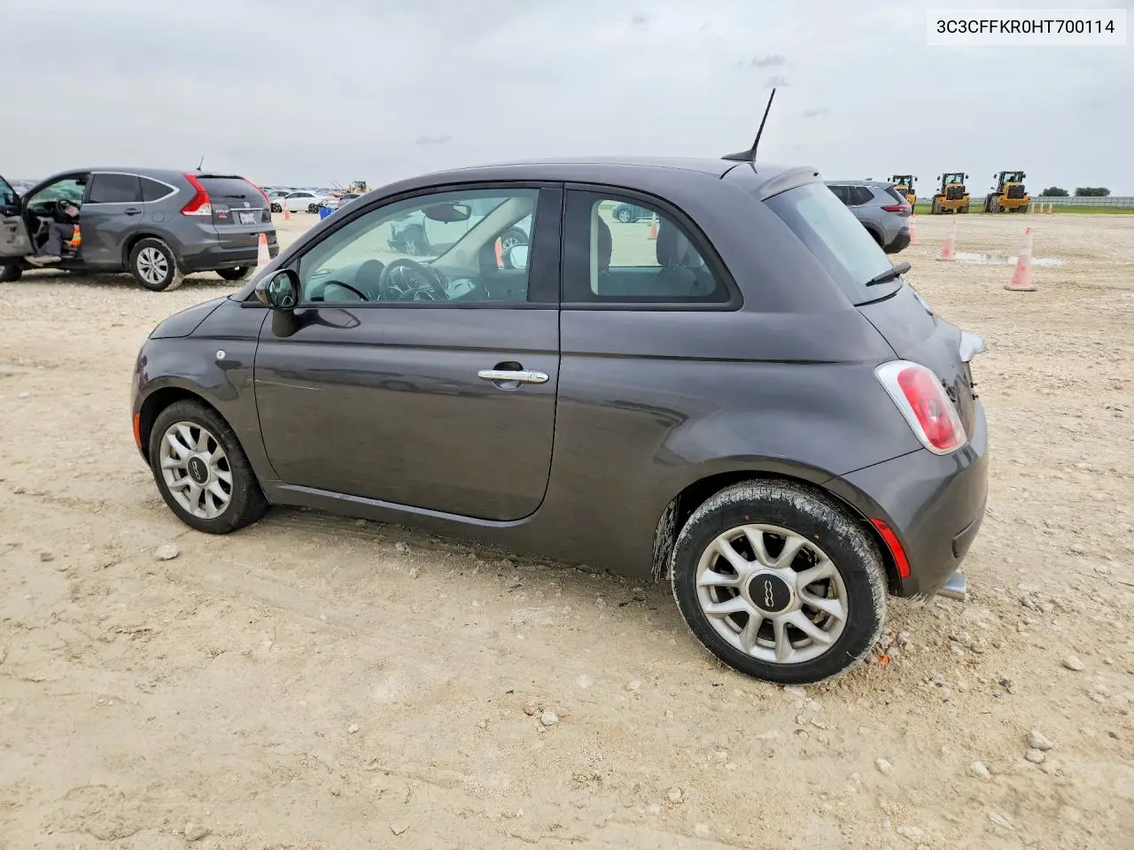 2017 Fiat 500 Pop VIN: 3C3CFFKR0HT700114 Lot: 61206516