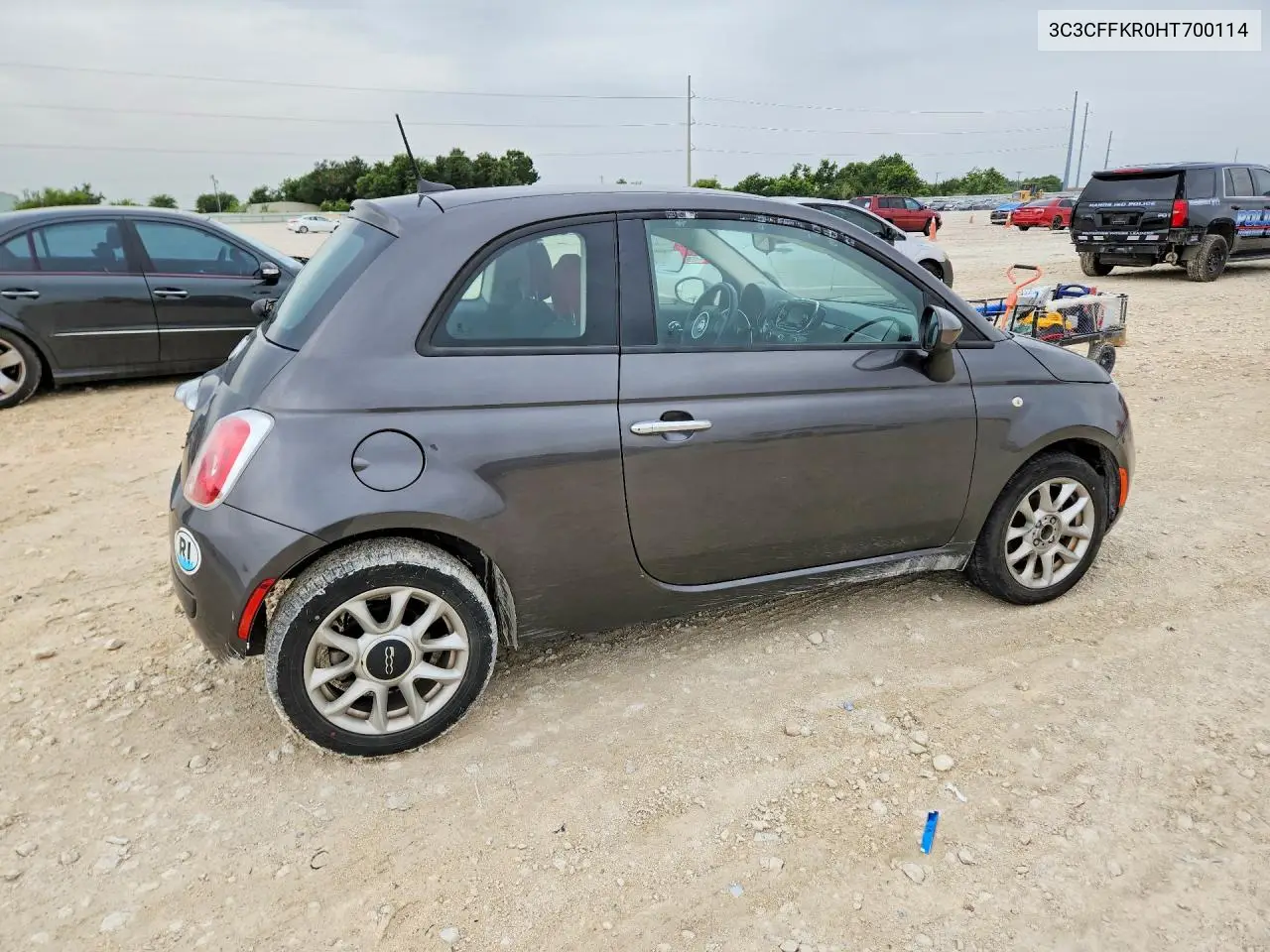 2017 Fiat 500 Pop VIN: 3C3CFFKR0HT700114 Lot: 61206516