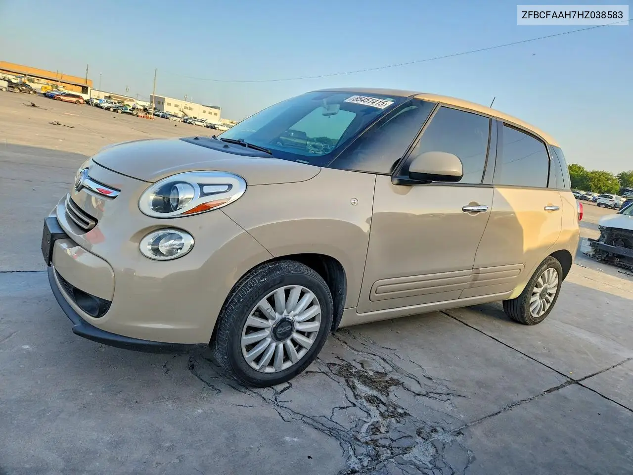 2017 Fiat 500L Pop VIN: ZFBCFAAH7HZ038583 Lot: 85451415
