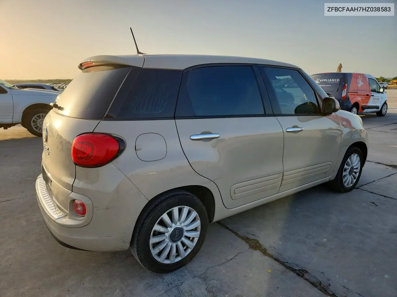 2017 Fiat 500L Pop VIN: ZFBCFAAH7HZ038583 Lot: 85451415