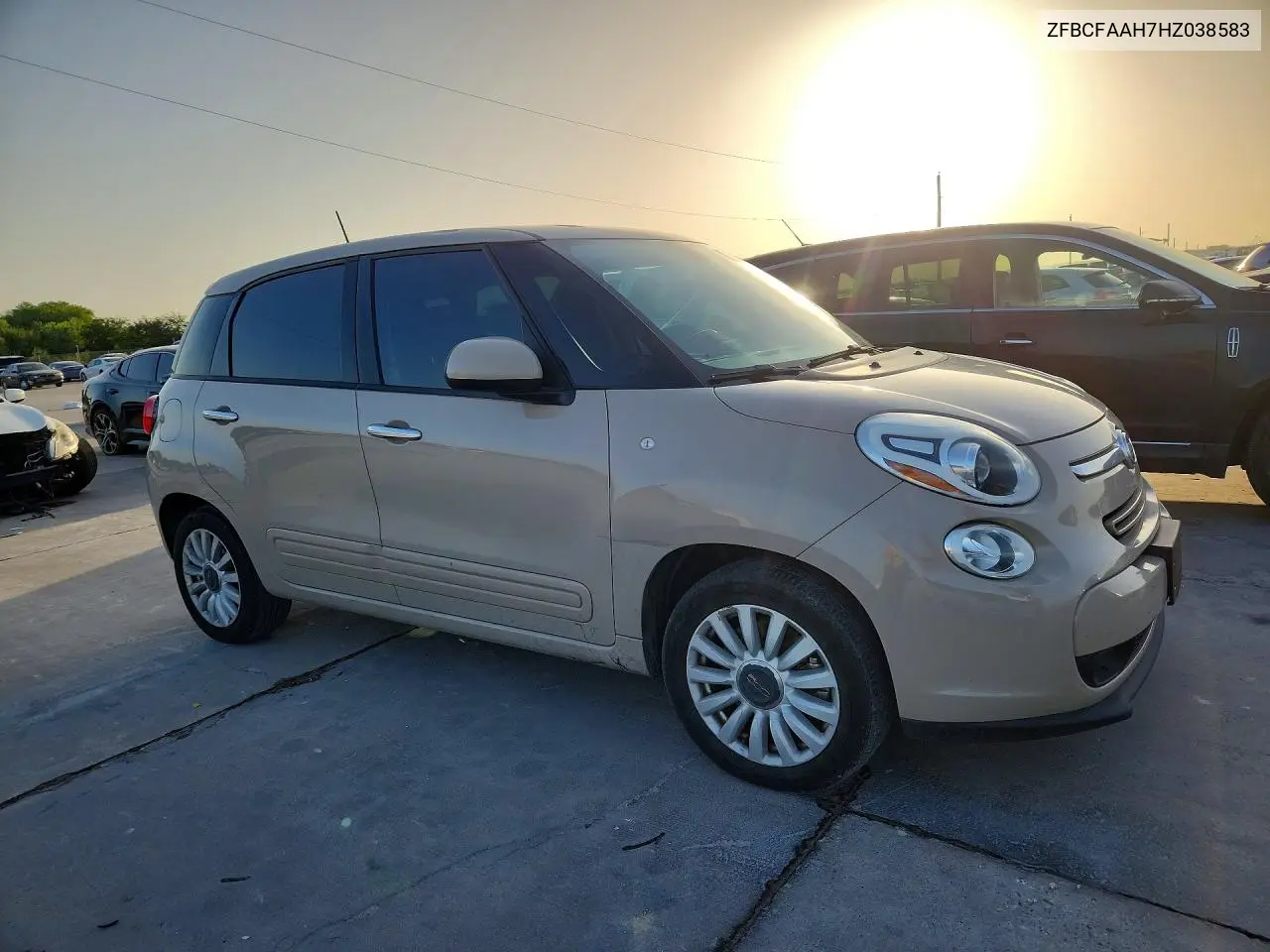 2017 Fiat 500L Pop VIN: ZFBCFAAH7HZ038583 Lot: 85451415