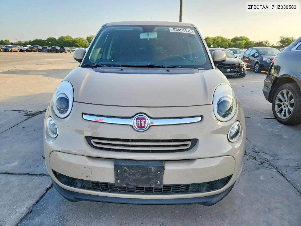 2017 Fiat 500L Pop VIN: ZFBCFAAH7HZ038583 Lot: 85451415