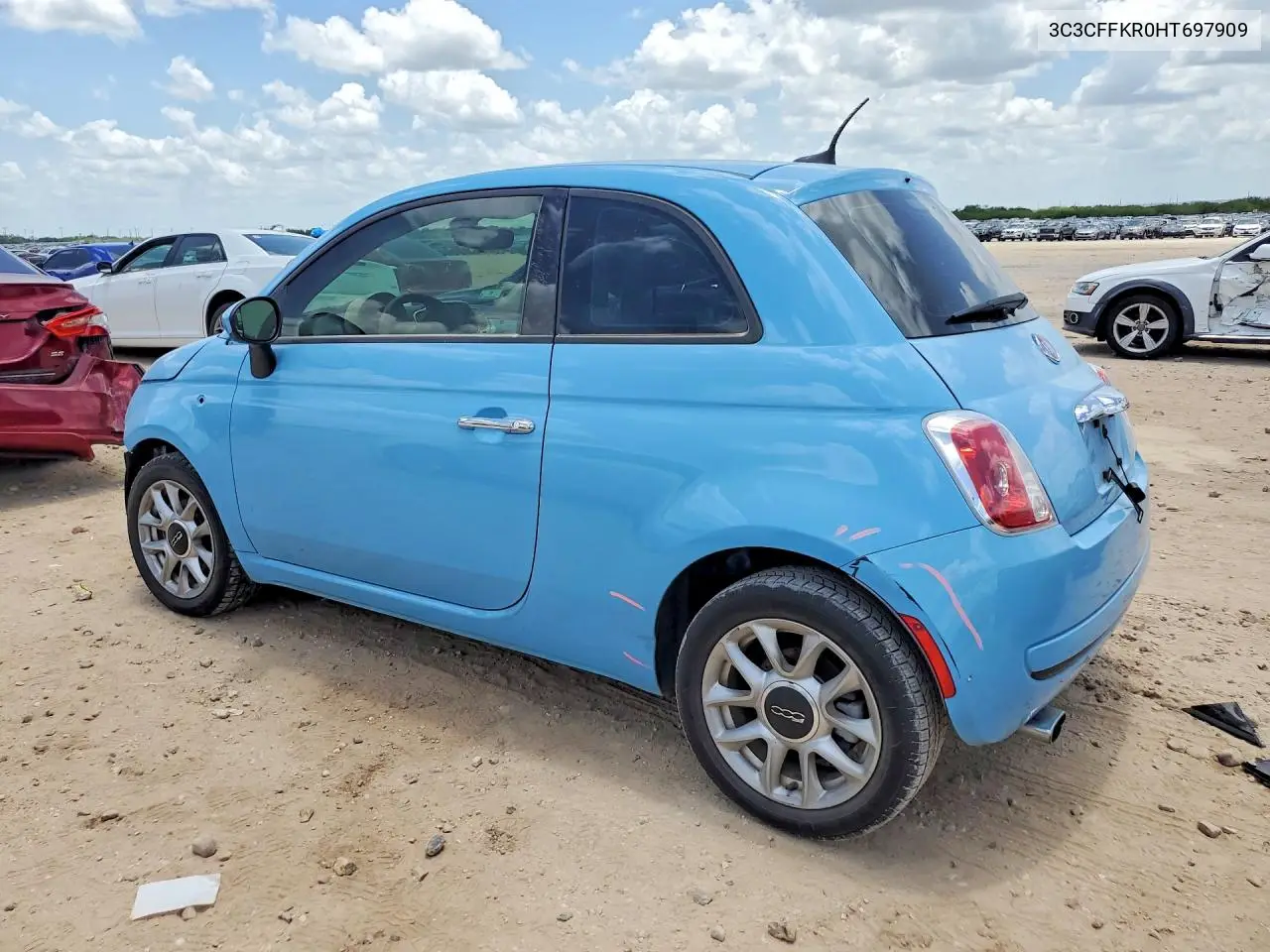 2017 Fiat 500 Pop VIN: 3C3CFFKR0HT697909 Lot: 85621965