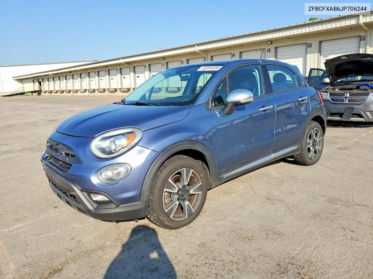 2018 Fiat 500X Pop VIN: ZFBCFXAB6JP706244 Lot: 53384506