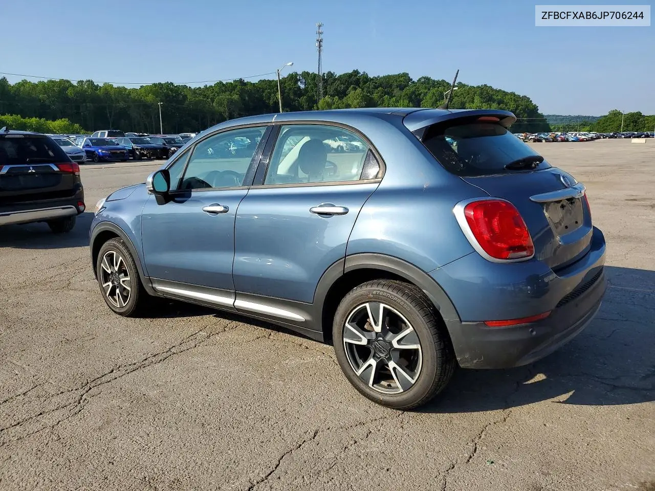 2018 Fiat 500X Pop VIN: ZFBCFXAB6JP706244 Lot: 53384506