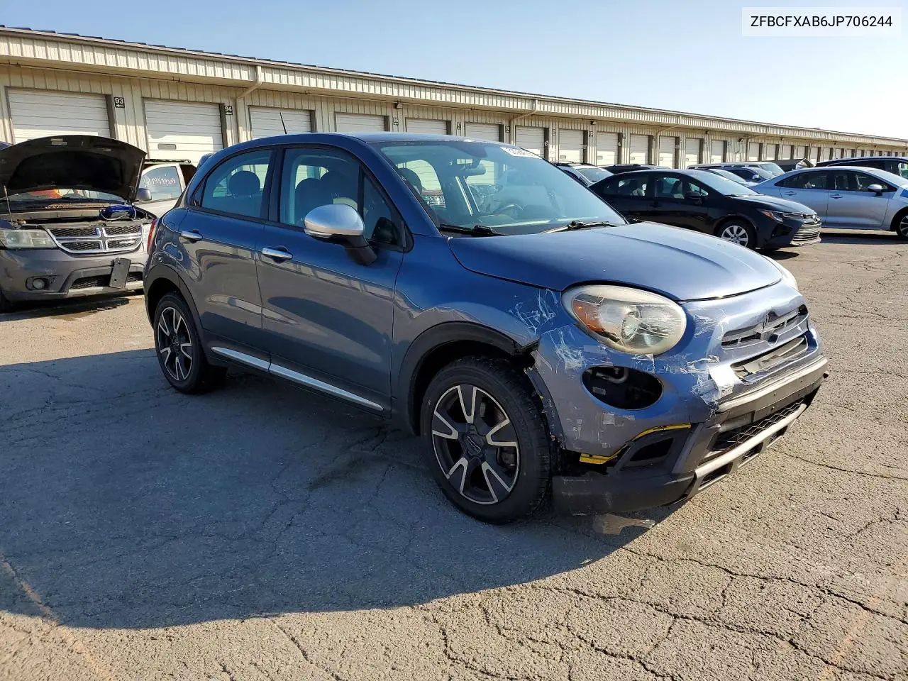 2018 Fiat 500X Pop VIN: ZFBCFXAB6JP706244 Lot: 53384506