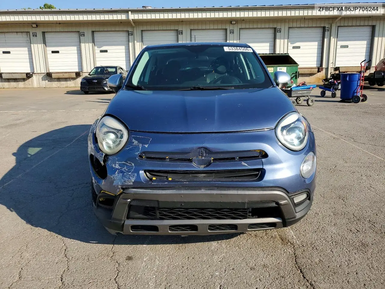 2018 Fiat 500X Pop VIN: ZFBCFXAB6JP706244 Lot: 53384506