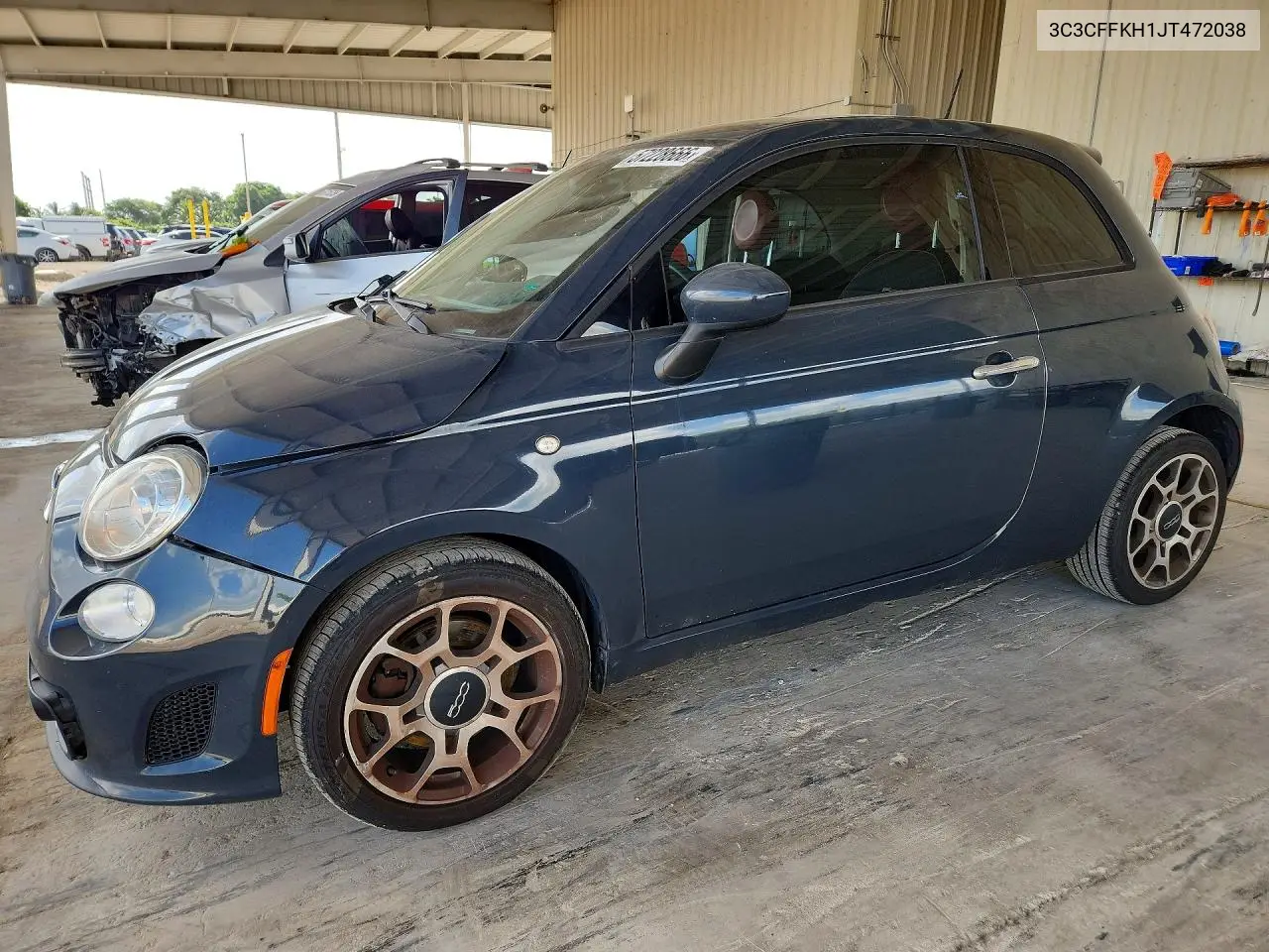 2018 Fiat 500 Pop VIN: 3C3CFFKH1JT472038 Lot: 57228666