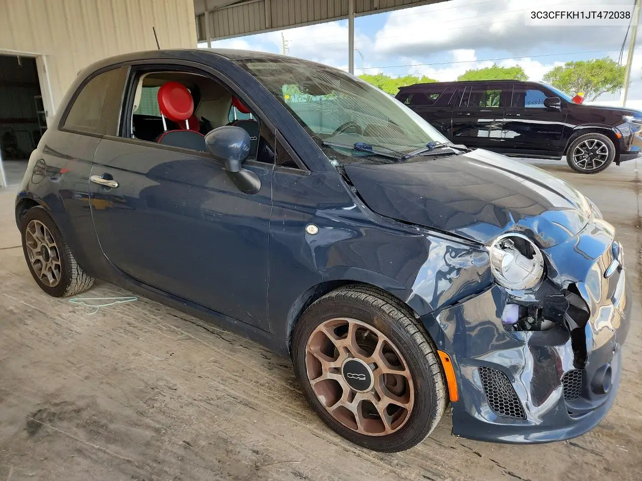 2018 Fiat 500 Pop VIN: 3C3CFFKH1JT472038 Lot: 57228666
