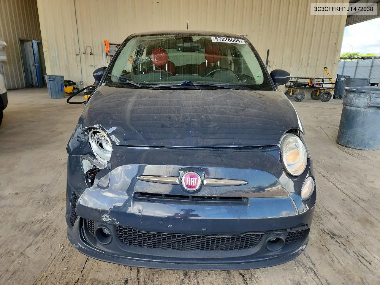 2018 Fiat 500 Pop VIN: 3C3CFFKH1JT472038 Lot: 57228666