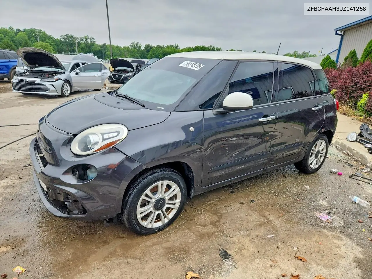 2018 Fiat 500L Pop VIN: ZFBCFAAH3JZ041258 Lot: 58118796
