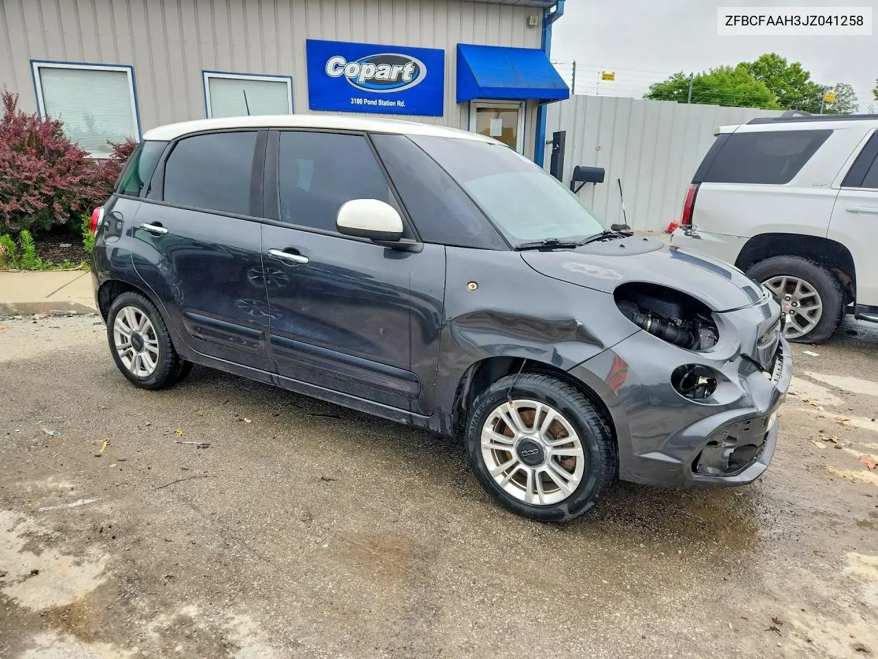 2018 Fiat 500L Pop VIN: ZFBCFAAH3JZ041258 Lot: 58118796
