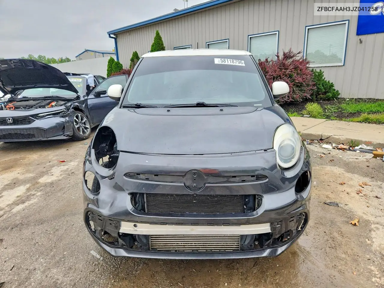 2018 Fiat 500L Pop VIN: ZFBCFAAH3JZ041258 Lot: 58118796