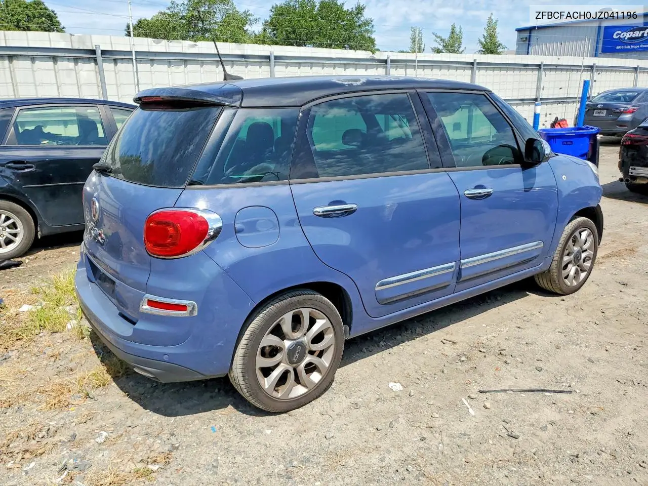2018 Fiat 500L Lounge VIN: ZFBCFACH0JZ041196 Lot: 59550326