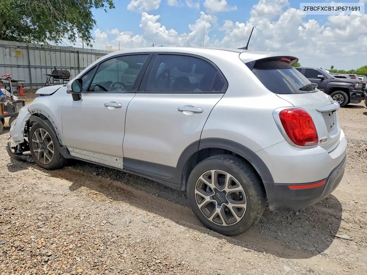 2018 Fiat 500X Trekking VIN: ZFBCFXCB1JP671691 Lot: 59848976