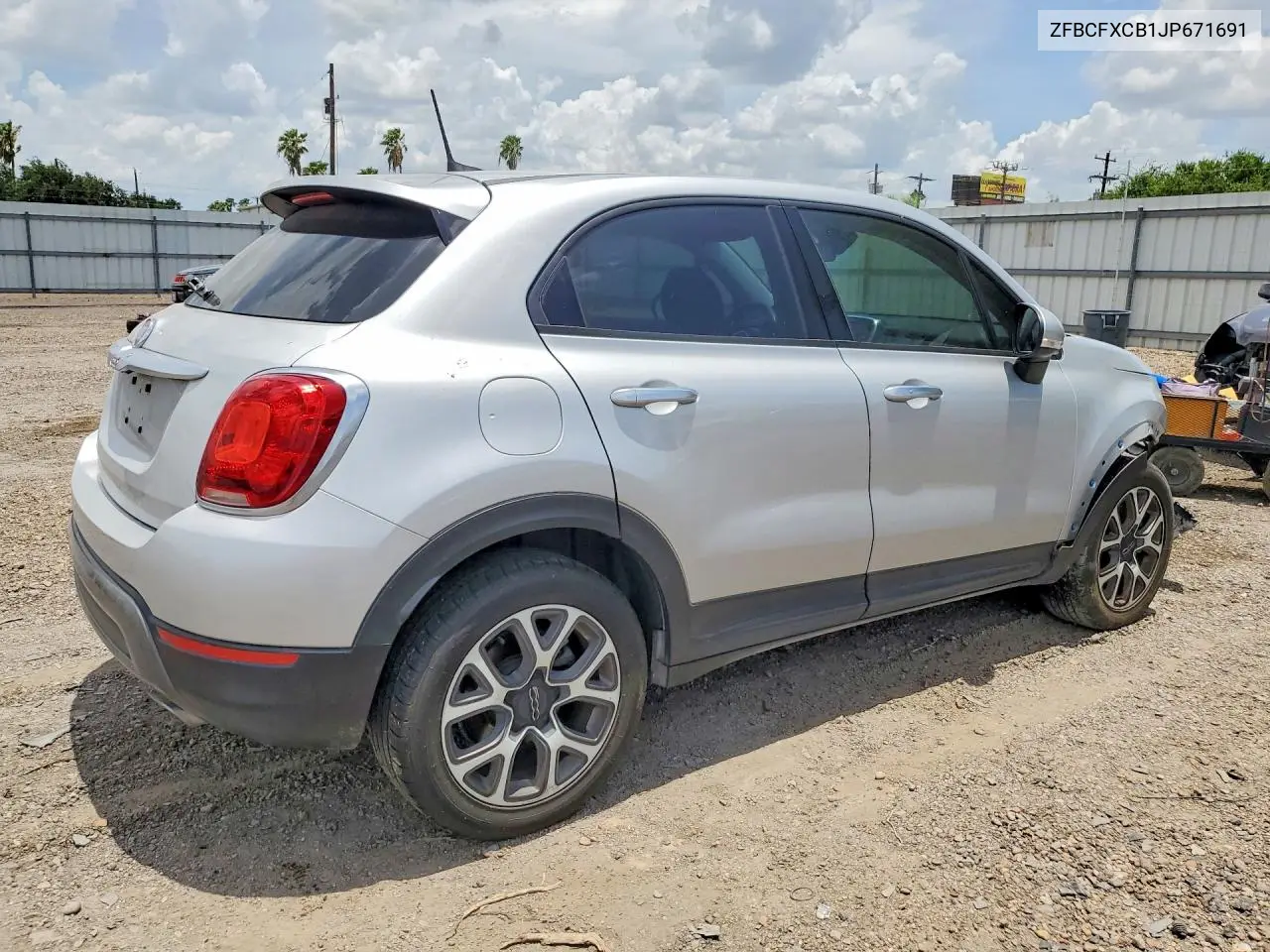 2018 Fiat 500X Trekking VIN: ZFBCFXCB1JP671691 Lot: 59848976