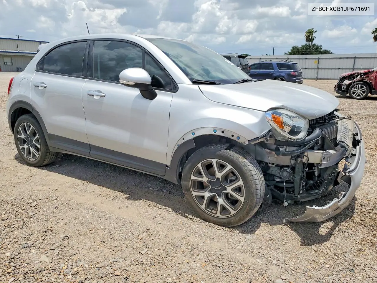 2018 Fiat 500X Trekking VIN: ZFBCFXCB1JP671691 Lot: 59848976