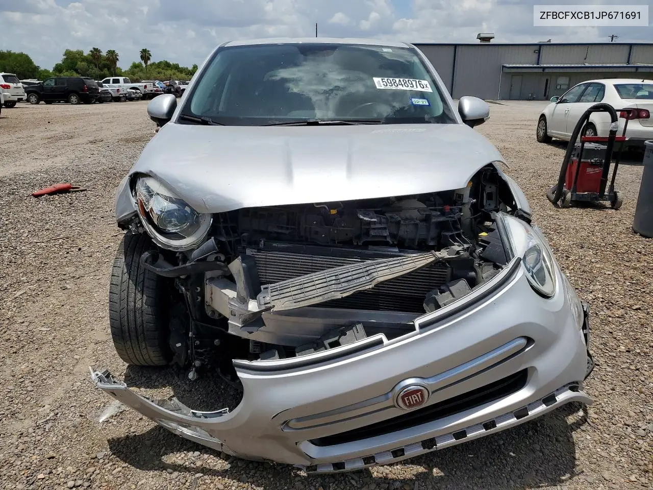 2018 Fiat 500X Trekking VIN: ZFBCFXCB1JP671691 Lot: 59848976