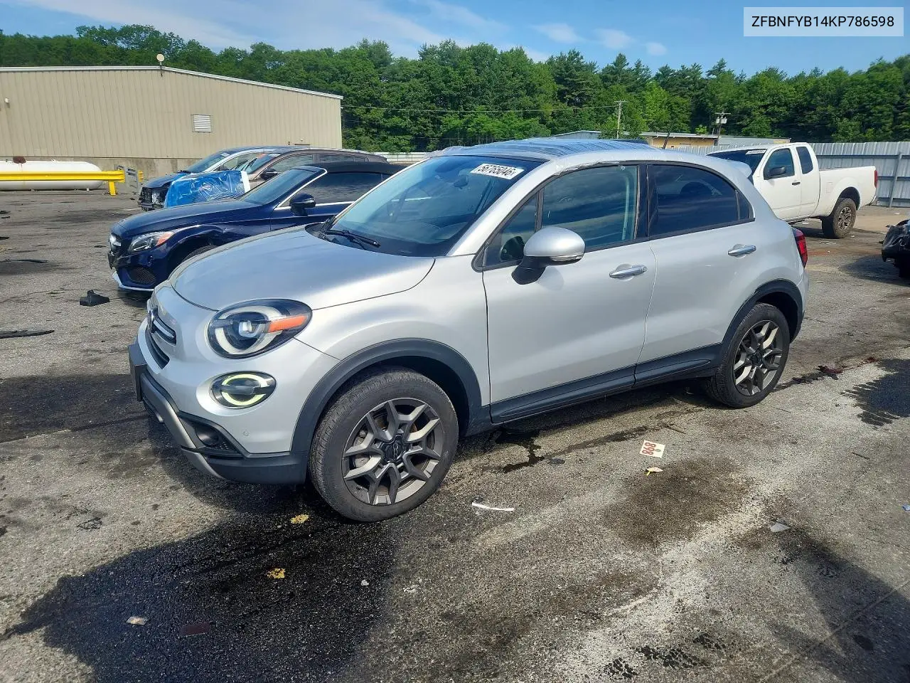 2019 Fiat 500X Trekking VIN: ZFBNFYB14KP786598 Lot: 56765046