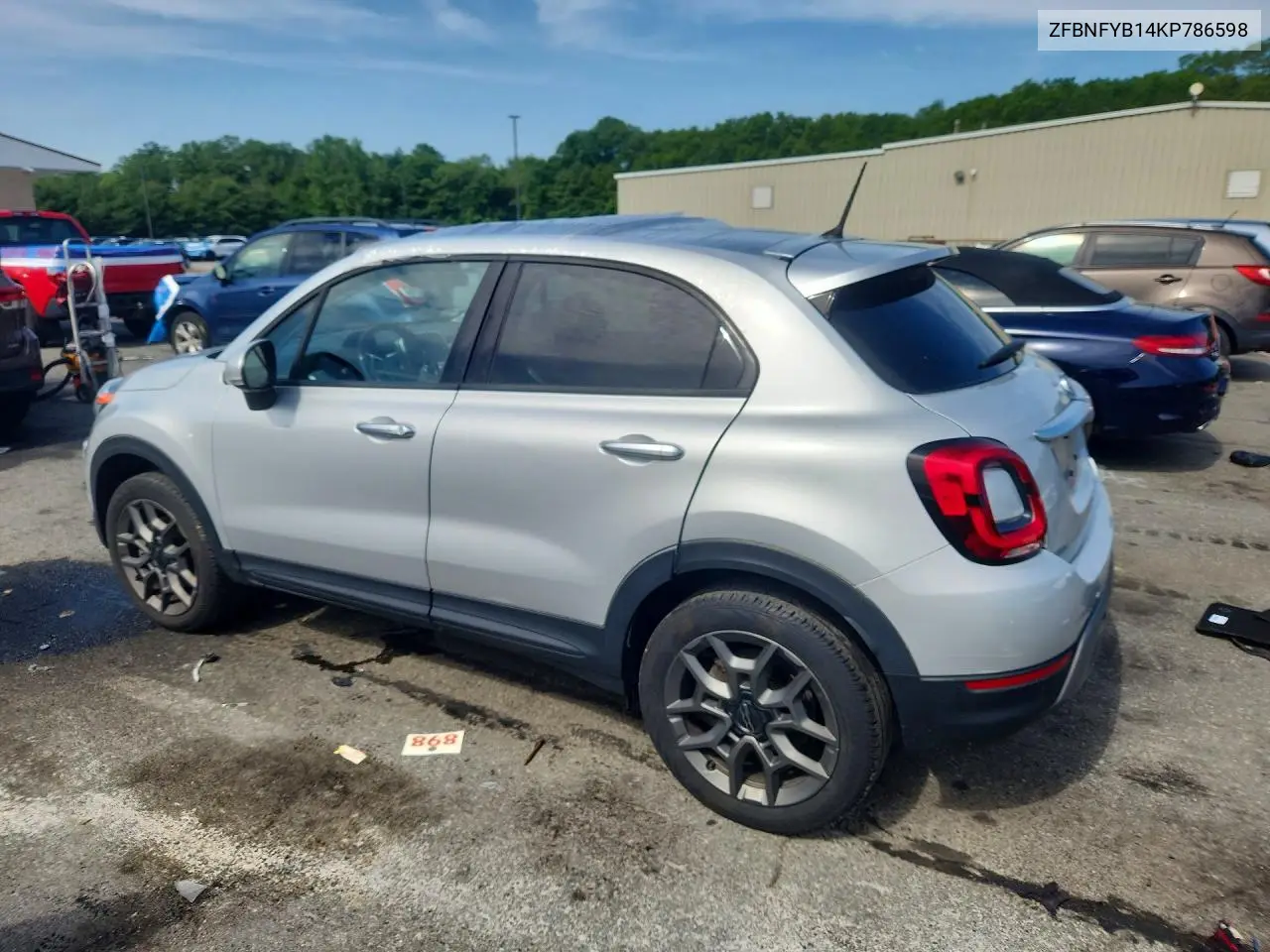 2019 Fiat 500X Trekking VIN: ZFBNFYB14KP786598 Lot: 56765046