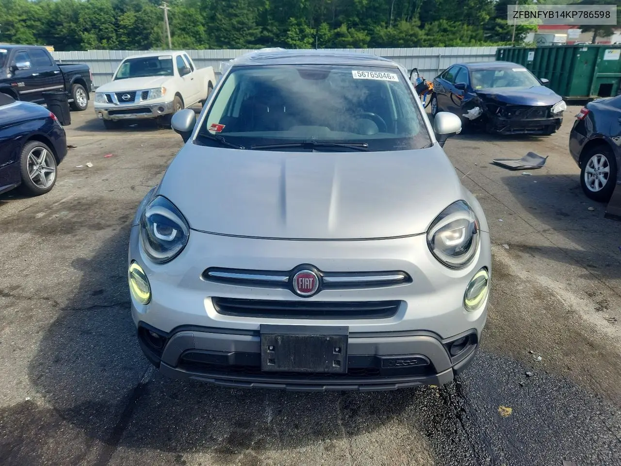 2019 Fiat 500X Trekking VIN: ZFBNFYB14KP786598 Lot: 56765046
