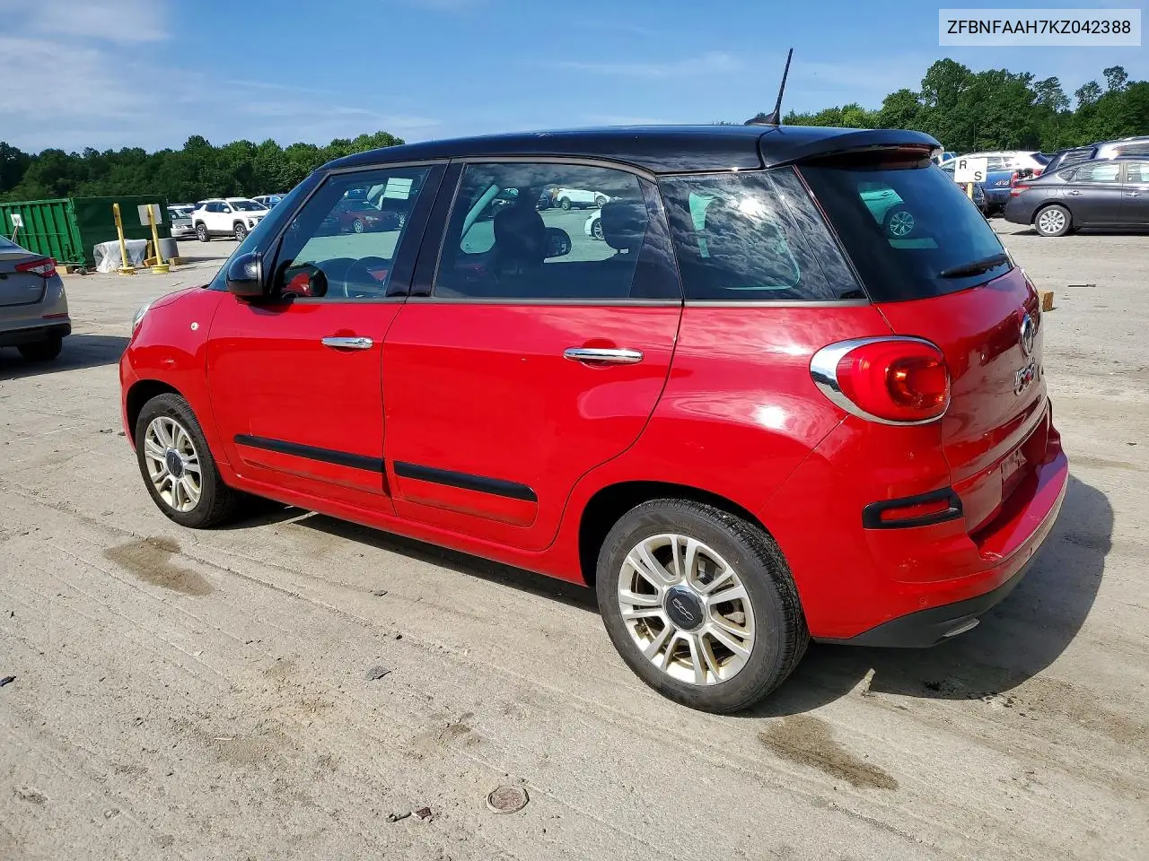 2019 Fiat 500L Pop VIN: ZFBNFAAH7KZ042388 Lot: 57522626
