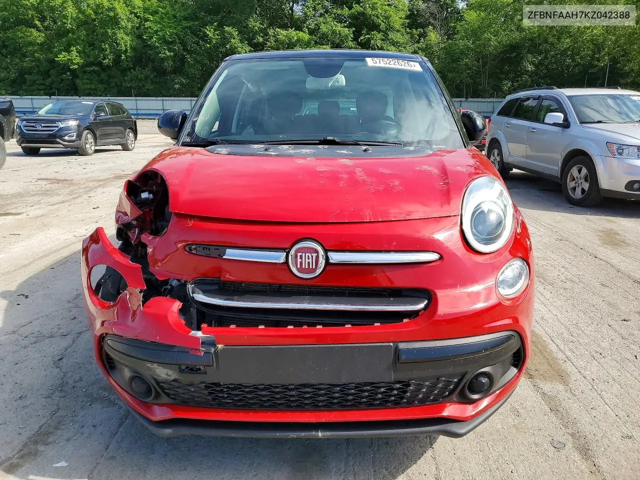 2019 Fiat 500L Pop VIN: ZFBNFAAH7KZ042388 Lot: 57522626
