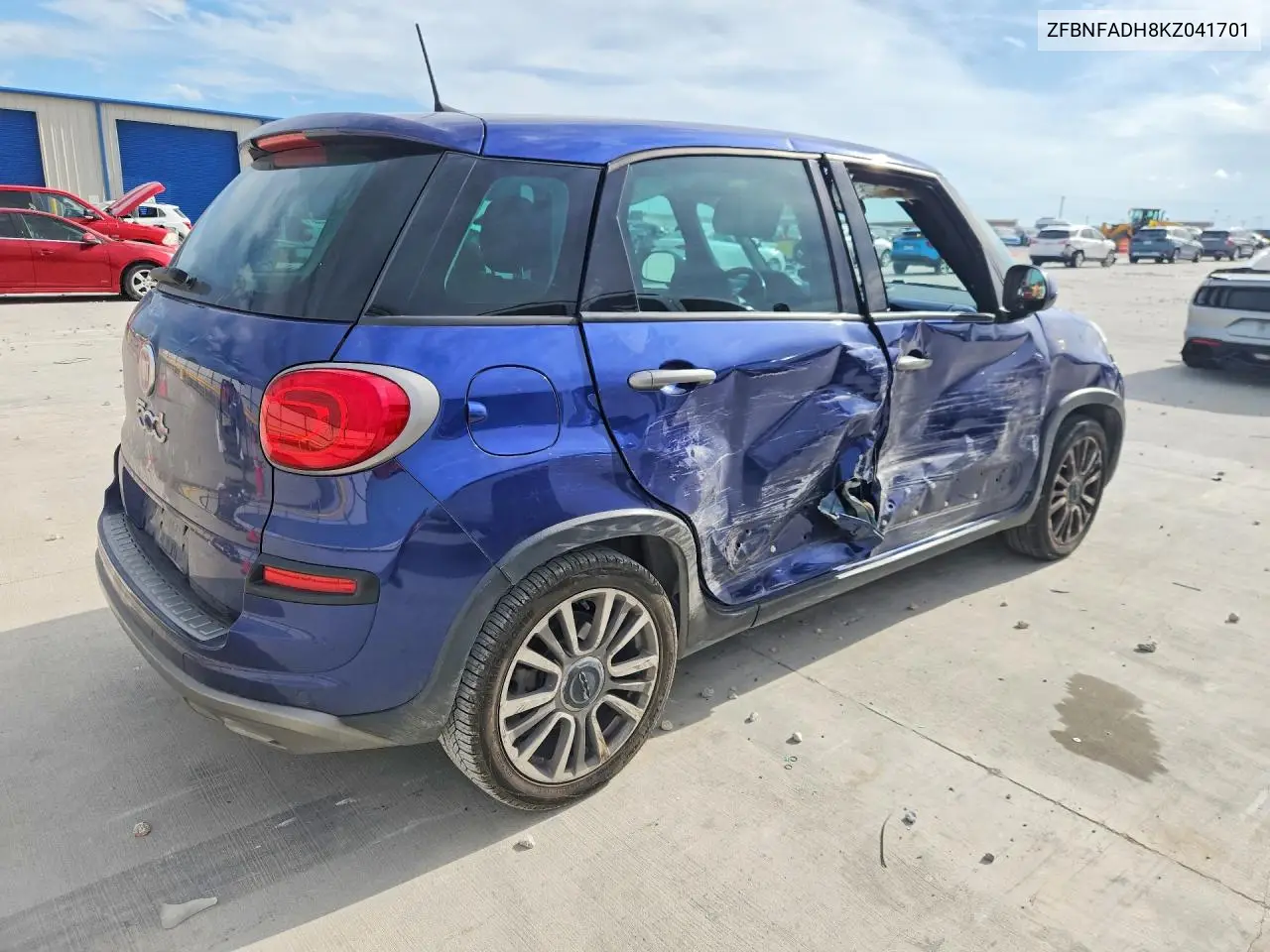 2019 Fiat 500L Trekking VIN: ZFBNFADH8KZ041701 Lot: 59663786