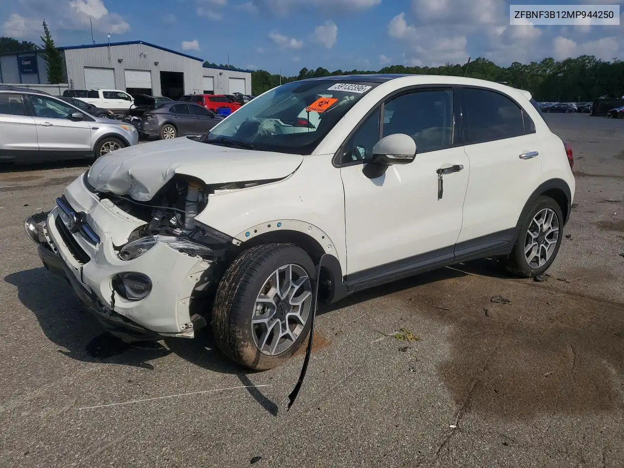 2021 Fiat 500X Trekking VIN: ZFBNF3B12MP944250 Lot: 59132396
