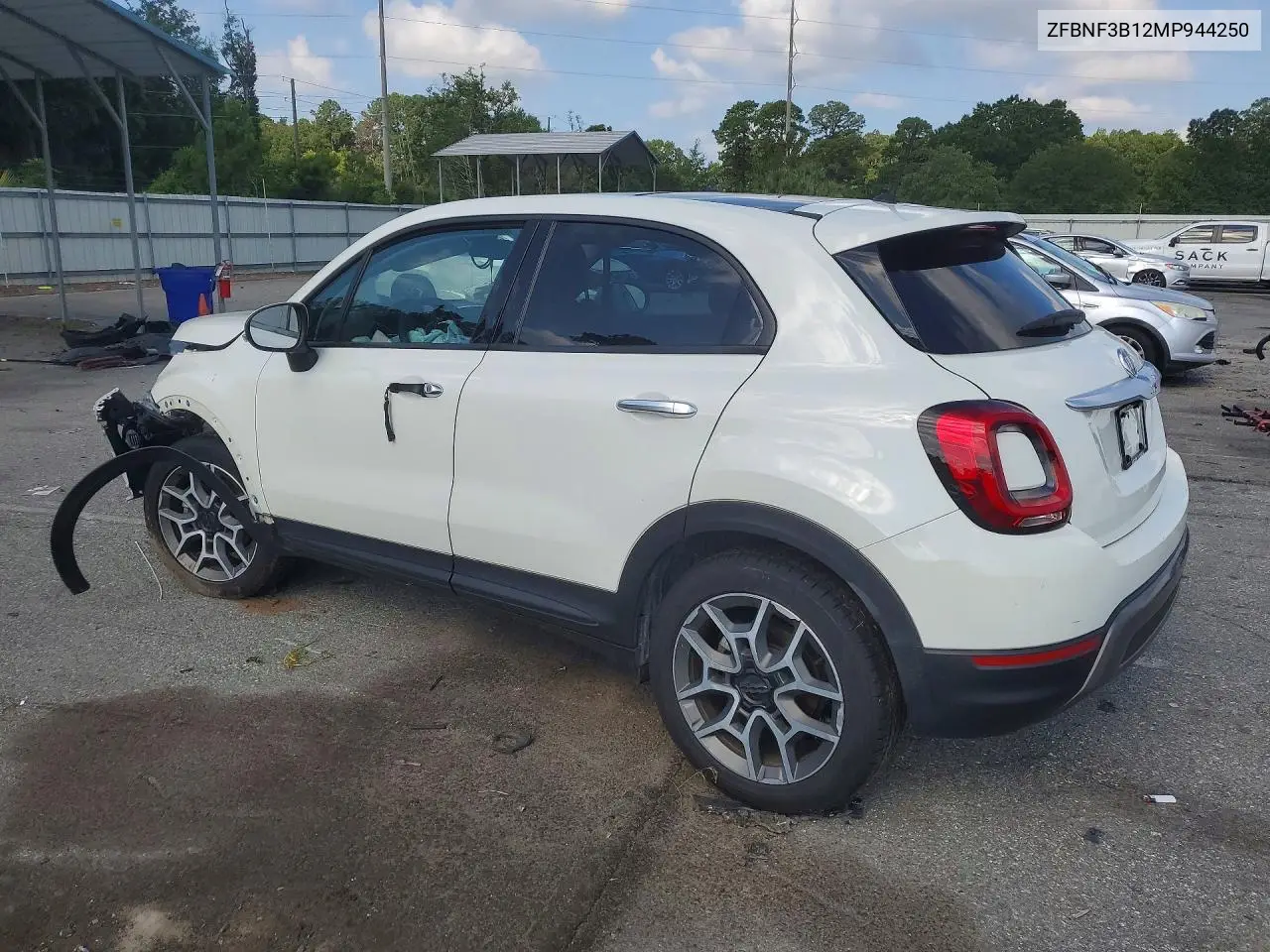 2021 Fiat 500X Trekking VIN: ZFBNF3B12MP944250 Lot: 59132396