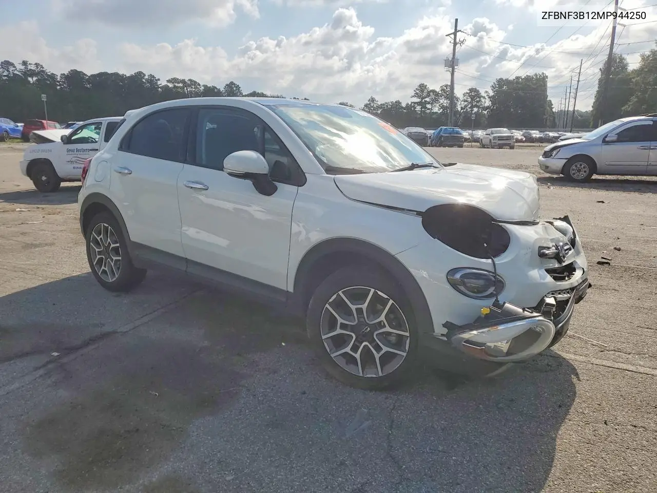 2021 Fiat 500X Trekking VIN: ZFBNF3B12MP944250 Lot: 59132396