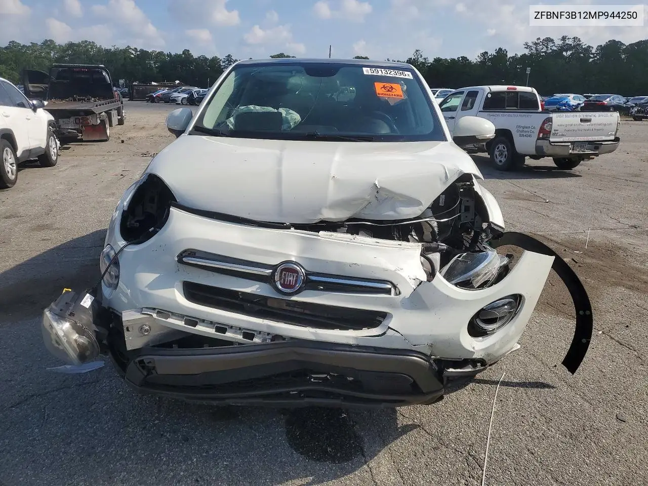 2021 Fiat 500X Trekking VIN: ZFBNF3B12MP944250 Lot: 59132396