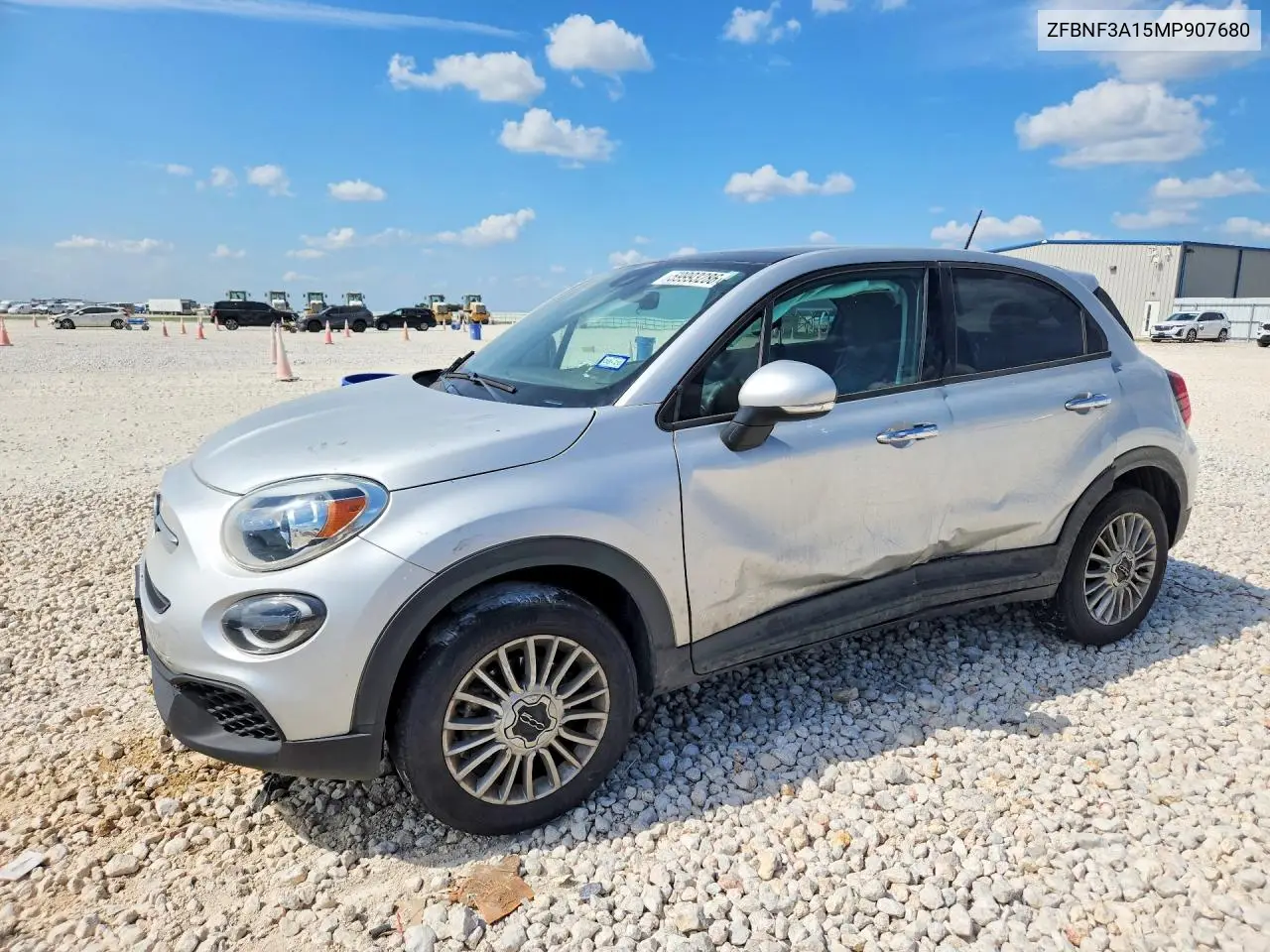 2021 Fiat 500X Pop VIN: ZFBNF3A15MP907680 Lot: 59993286