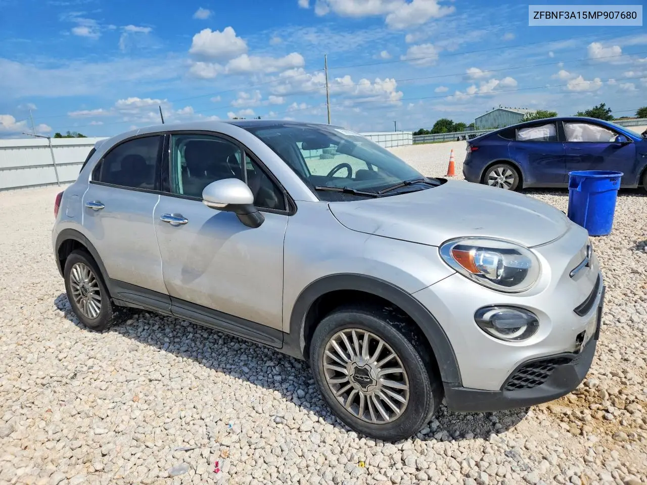 2021 Fiat 500X Pop VIN: ZFBNF3A15MP907680 Lot: 59993286