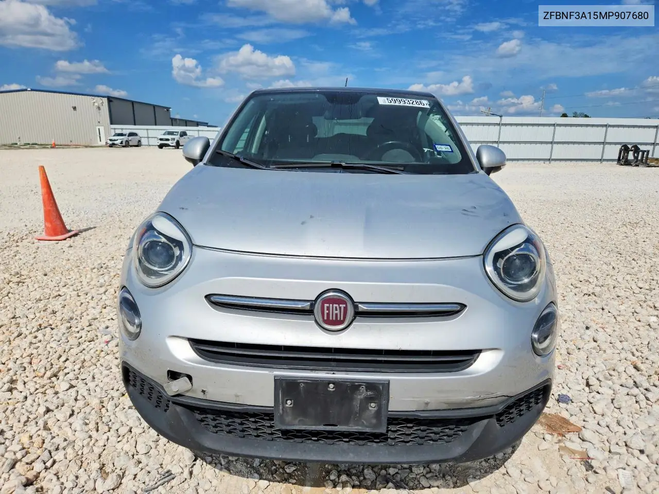 2021 Fiat 500X Pop VIN: ZFBNF3A15MP907680 Lot: 59993286