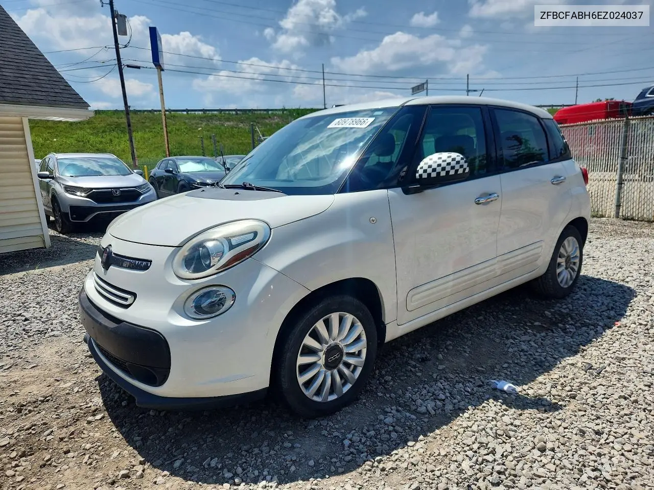 2014 Fiat 500L Easy VIN: ZFBCFABH6EZ024037 Lot: 60978966