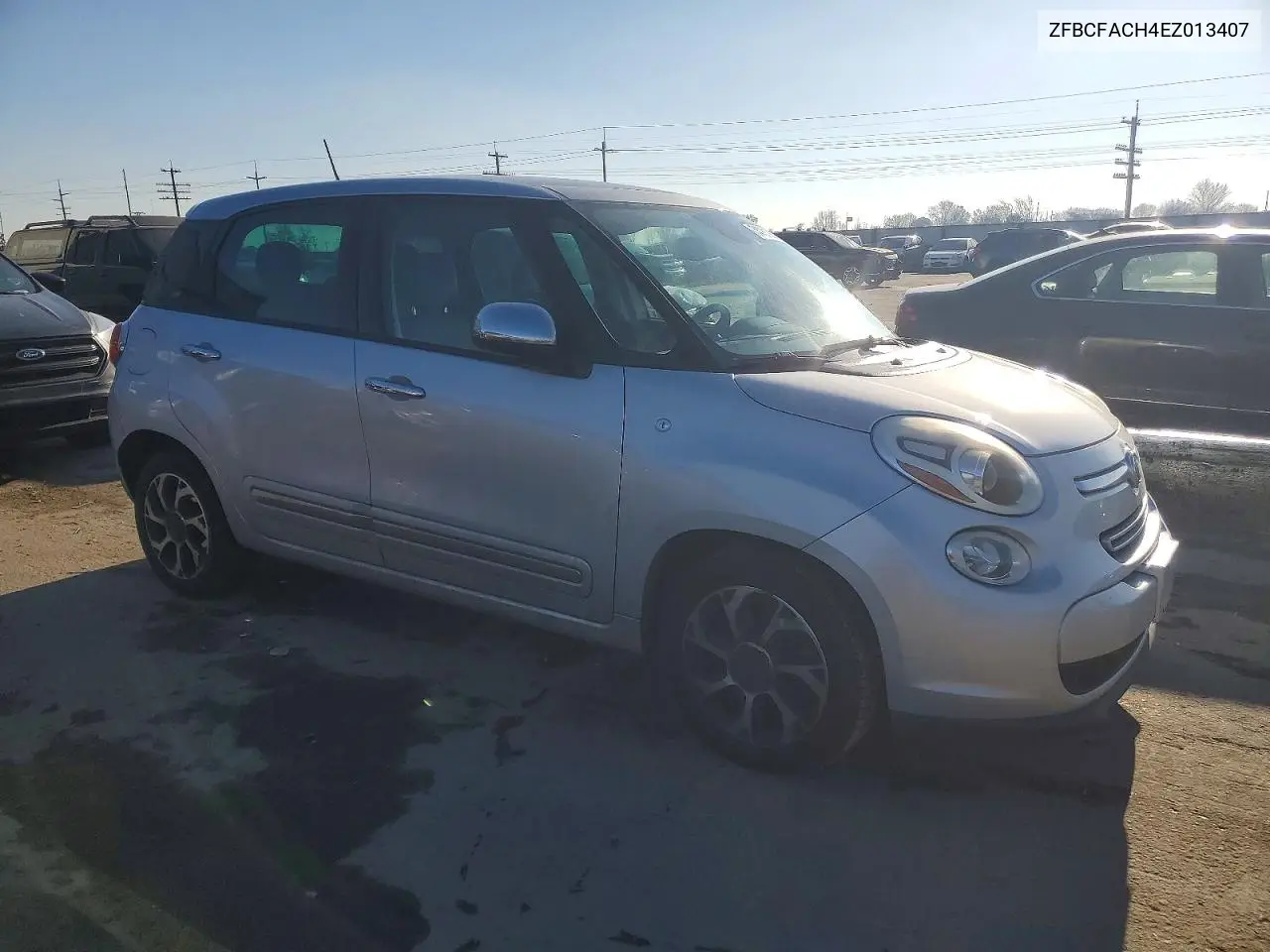 2014 Fiat 500 VIN: ZFBCFACH4EZ013407 Lot: 74781985
