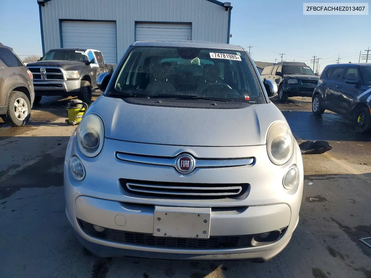 2014 Fiat 500 VIN: ZFBCFACH4EZ013407 Lot: 74781985
