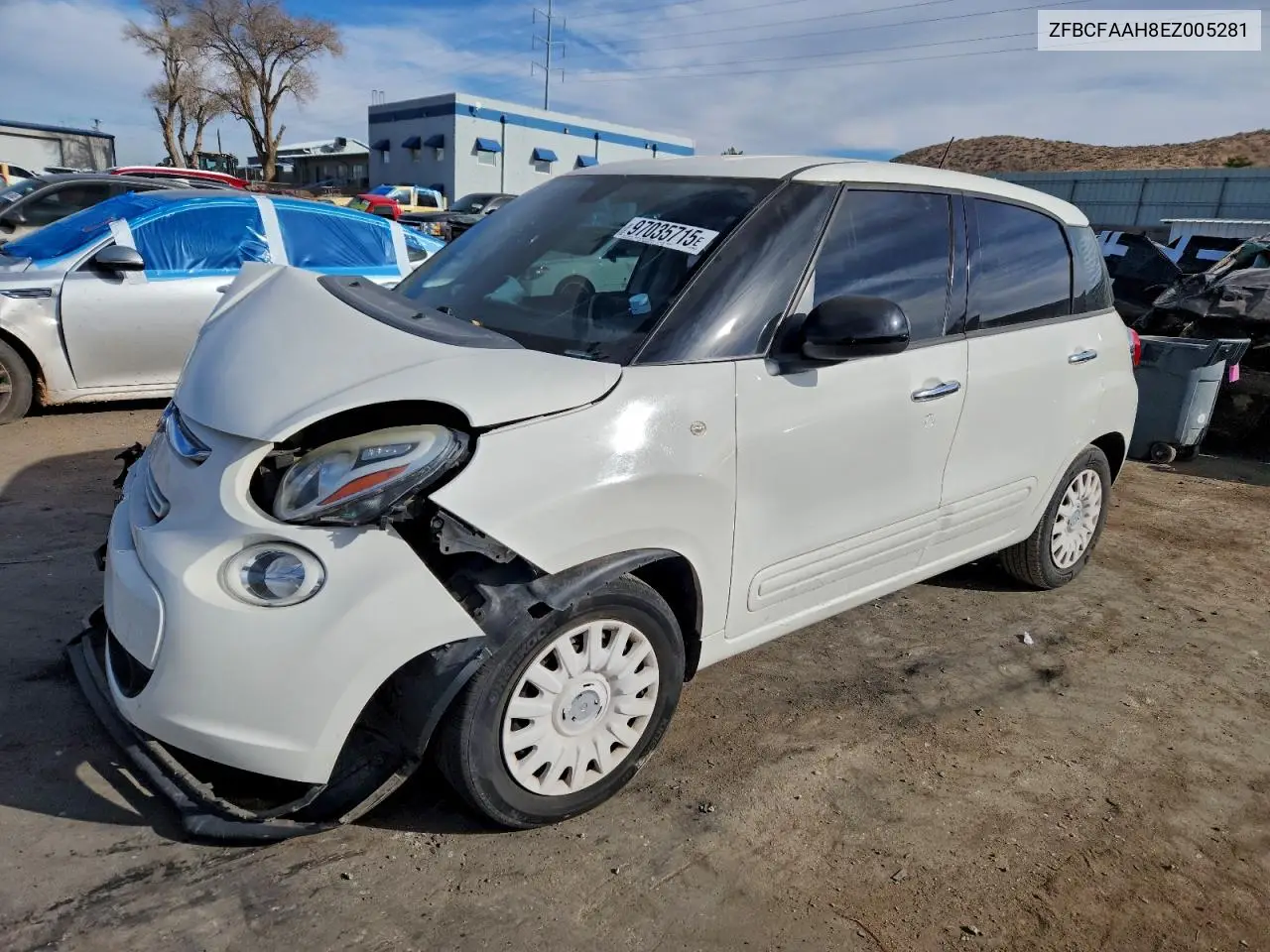 2014 Fiat 500L Pop VIN: ZFBCFAAH8EZ005281 Lot: 97035715